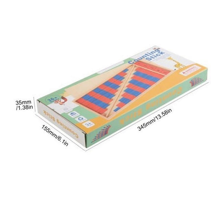 Extrokids Math Toy Montessori COUNTING STICK - Red And Blue Digital Stick-EKT2070
