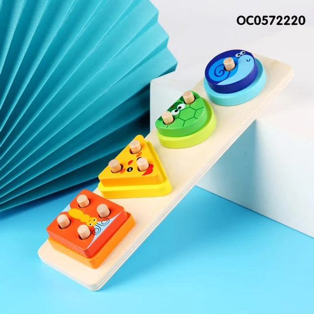 Wooden Shape Column Sorter - EKT2082