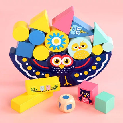 Wooden Owl Balanicing Toy - EKT2086