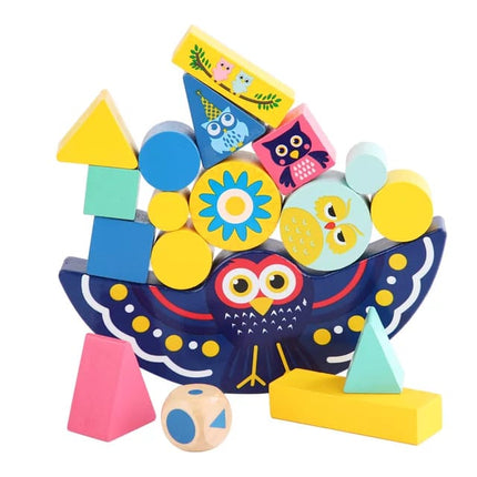 Wooden Owl Balanicing Toy - EKT2086