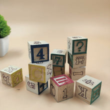 Load image into Gallery viewer, WT WOODEN CUBE BLOCK 11PC SET - EKT2091
