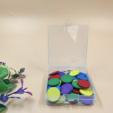 Load image into Gallery viewer, Woode Round Blocks for learning - with small storage box - EKT2103

