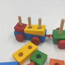 Load image into Gallery viewer, Wooden Train with Stacking Blocks - EKT2107
