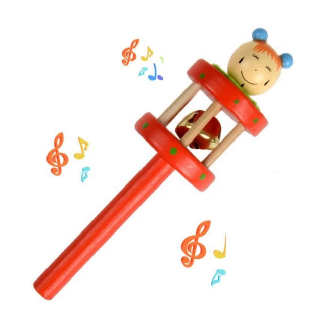 Wooden Cage Rattle - EKT2111