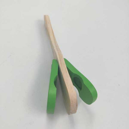 Wooden Clapping Rattle Green Color - EKT2124