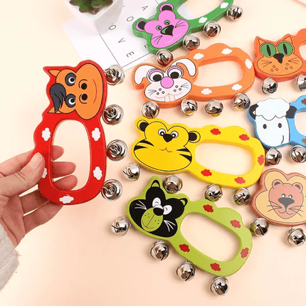Wooden Animal hand held Rattle (Random Color) - EKT2127