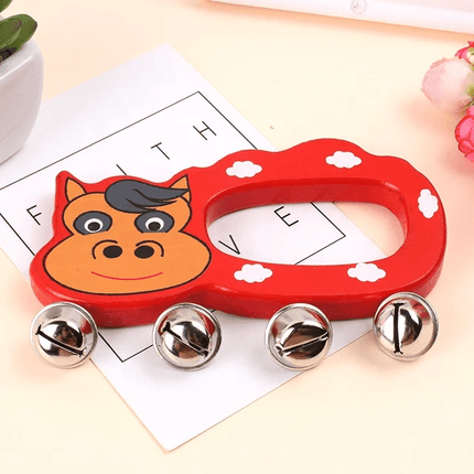 Wooden Animal hand held Rattle (Random Color) - EKT2127