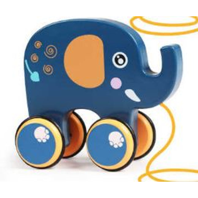 Wooden Elephant pull along - EKT2131