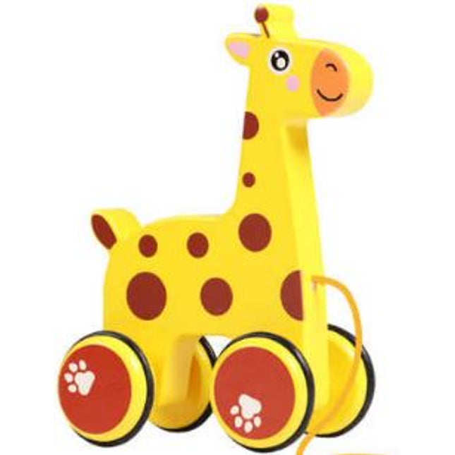 Wooden Girafee pull Along - EKT2135