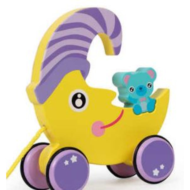 Wooden Moon Pull Along - EKT2136