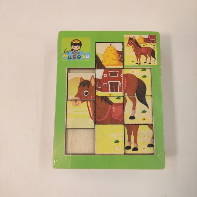 Wooden picture Sliding game - random Design Will be shipped - EKT2168