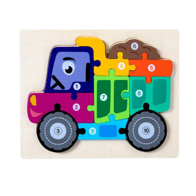 Wooden Chunky Zigsaw Puzzle - Sand Truck - EKT2171