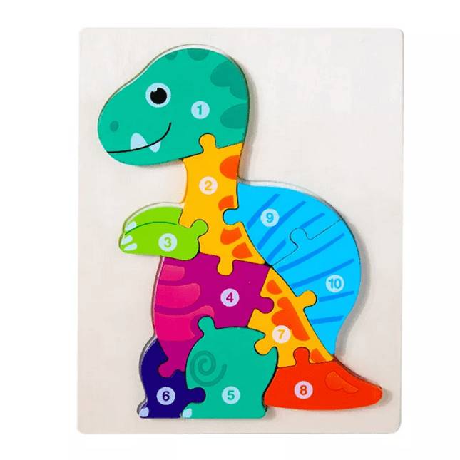 Wooden Chunky Zigsaw Puzzle - Tortoise - EKT2172