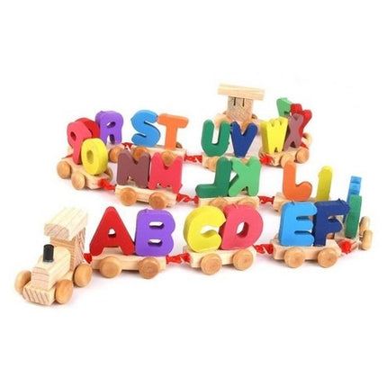 Wooden Alphabet Train - new model - small - EKT2184