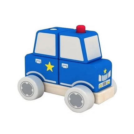 Wooden Police Car - Premium qulaity - EKT2196