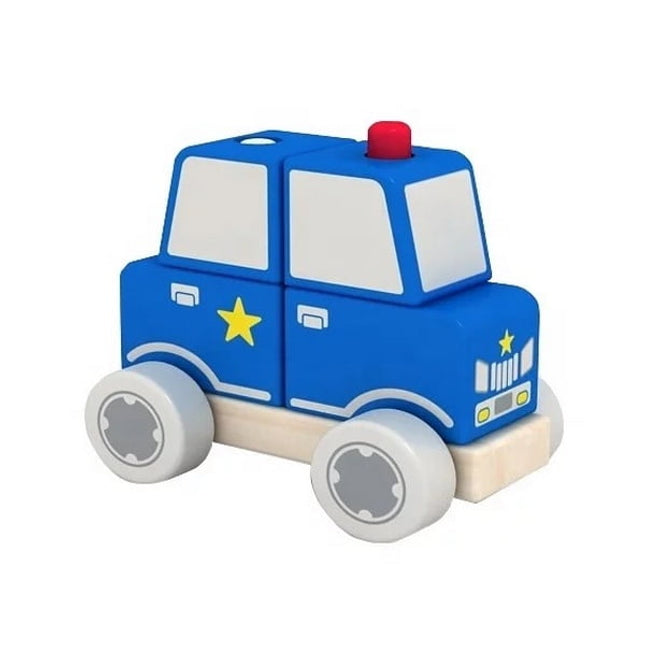 Wooden Police Car - Premium qulaity - EKT2196