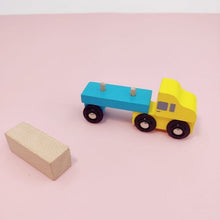 Load image into Gallery viewer, Wooden Mini Blue Truck - EKT2197

