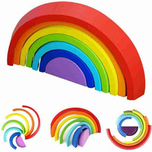 Load image into Gallery viewer, Rainbow stacker - small - 7 pcs - EKT2211
