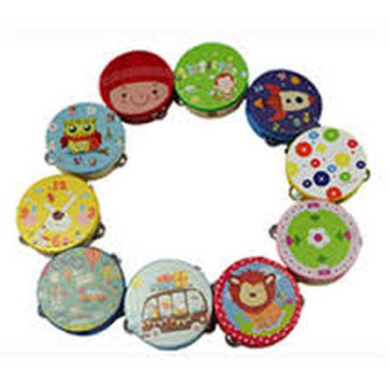 Wooden High Quality Tabla Rattle for kids - Small - 1 pc Random design will be shipped - EKT2213