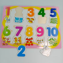 Load image into Gallery viewer, Wooden 1 - 10 - counting with number math - EKT2227
