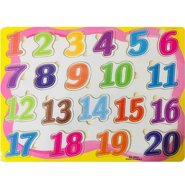 Wooden math 1 - 20 Number board - EKT2230
