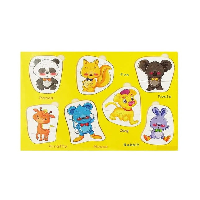 Wooden Animal 3 pc Jigsaw board - EKT2233