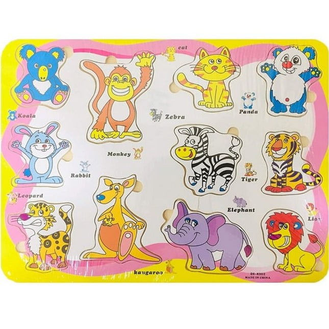 Wooden Wild animlal Board - EKT2236