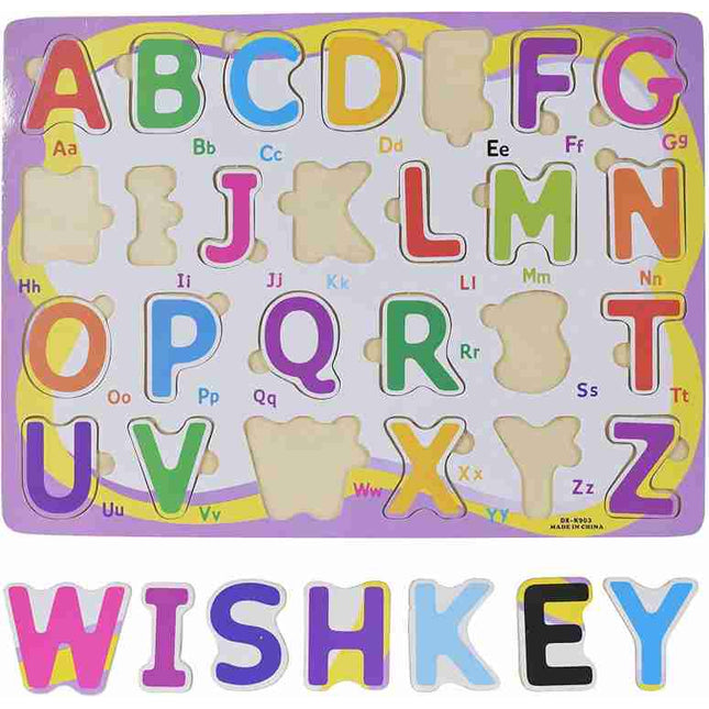 Wooden uppercase Alphabet Board - EKT2238