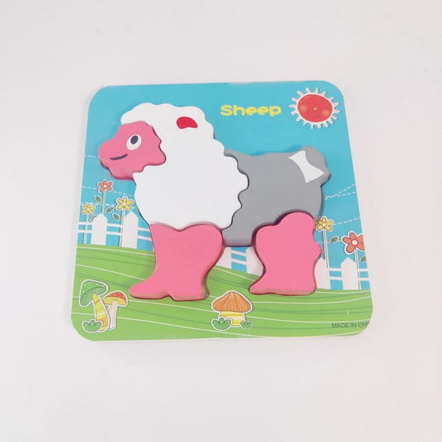 Wooden Chunky Puzzles - Sheep - EKT2282