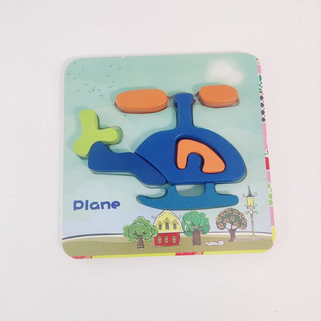 Wooden Chunky Puzzles - Plane - EKT2289