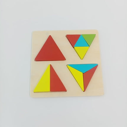 Wooden Chunky Puzzles - Triangle - EKT2292