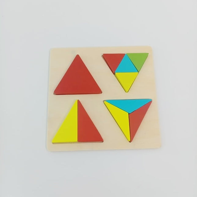 Wooden Chunky Puzzles - Triangle - EKT2292