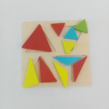 Load image into Gallery viewer, Wooden Chunky Puzzles - Triangle - EKT2292
