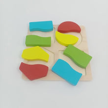 Load image into Gallery viewer, Wooden Chunky Puzzles - Fraction basic shapes - EKT2293
