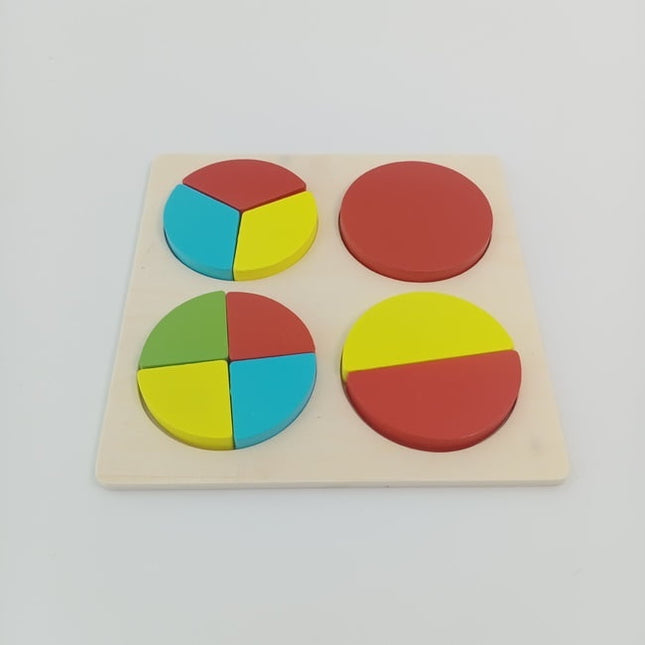 Wooden Chunky Puzzles - Circle Fraction - EKT2294