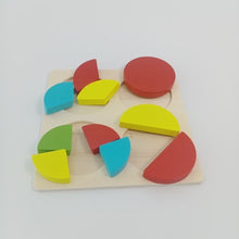 Load image into Gallery viewer, Wooden Chunky Puzzles - Circle Fraction - EKT2294
