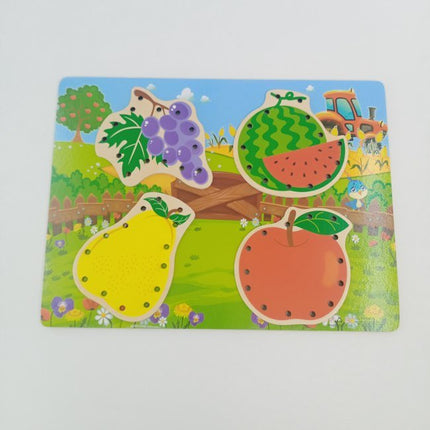 Wooden lacing Board - Fruits - EKT2301