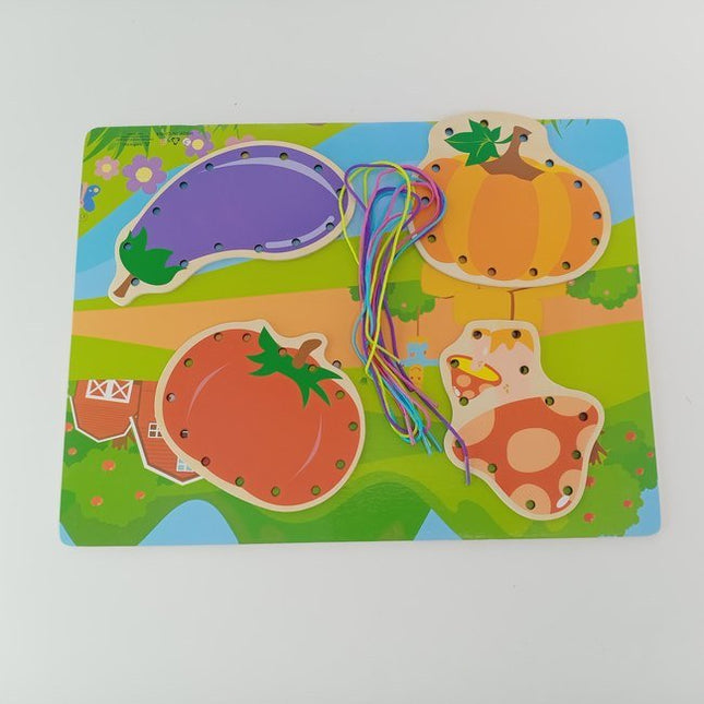 Wooden lacing Board - Vegetables - EKT2302
