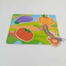 Load image into Gallery viewer, Wooden lacing Board - Vegetables - EKT2302
