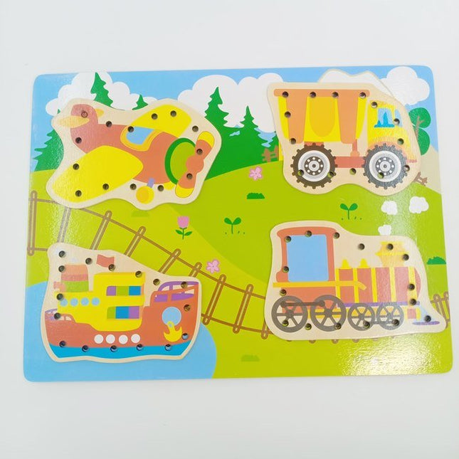 Wooden lacing Board - Vechicles - EKT2303