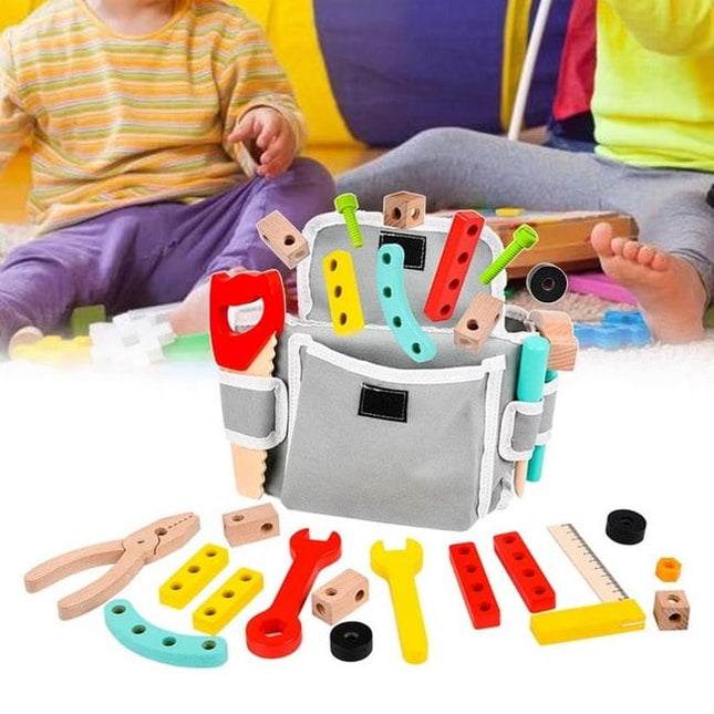 Wooden Tool Set with bag - EKT2317