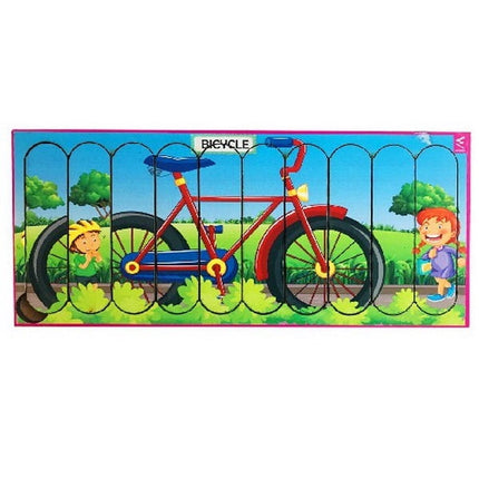 Extrokids Wooden Strip Puzzle Bicycle - EKW0004B