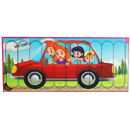 Extrokids Wooden Strip Puzzle My Car - EKW0004C