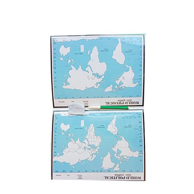 Extrokids Wissen Write Erase and Maps Graph book - EKW0012