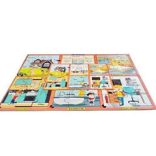 Extrokids My House Learning Jigsaw Puzzle-EKW0074
