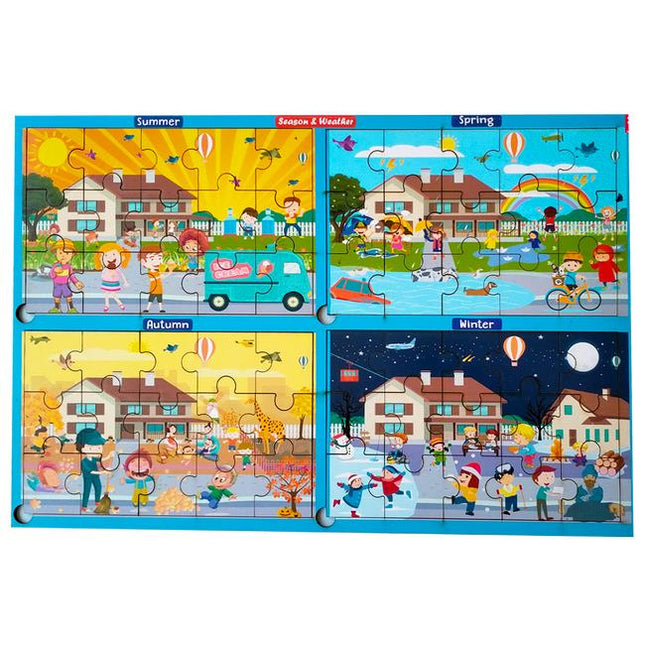 Extrokids Season & weather Learning Jigsaw Puzzle-EKW0075