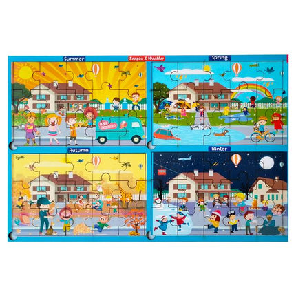 Extrokids Season & weather Learning Jigsaw Puzzle-EKW0075