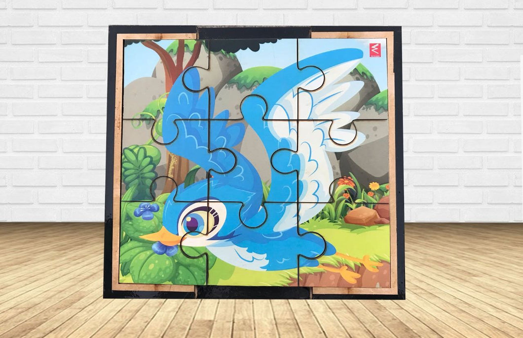 Wooden jigsaw Puzzle- 6*6 inch Bird Theme - EKW0112