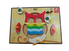 Load image into Gallery viewer, Owl Shape Learning Wooden Puzzle-12*9 inch - EKW0123
