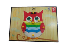 Load image into Gallery viewer, Owl Shape Learning Wooden Puzzle-12*9 inch - EKW0123
